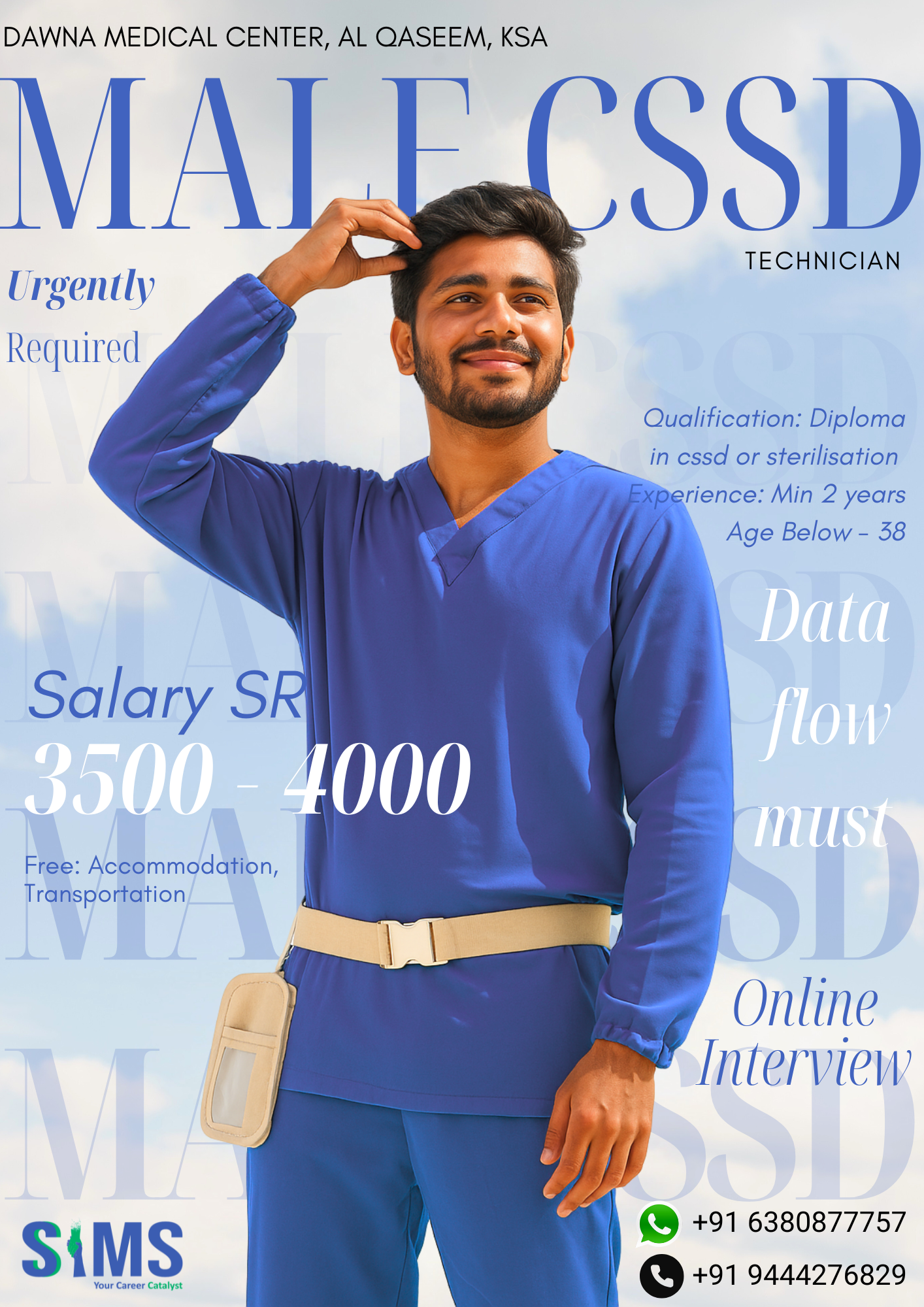 CSSD Technician (Male) — Gulf job poster